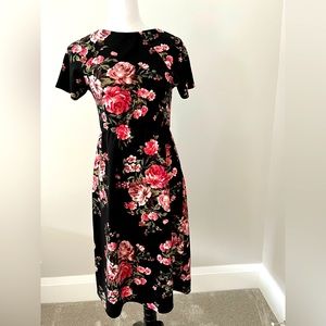 FlorL empire waist dress